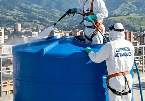 Lavado de tanques de agua potable